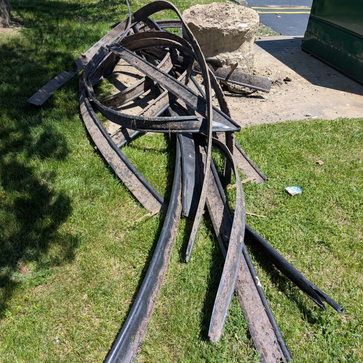 Removed Landscaping Edging