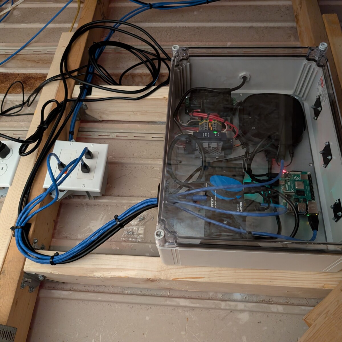 Large Pavilion TV Control Box - Installed