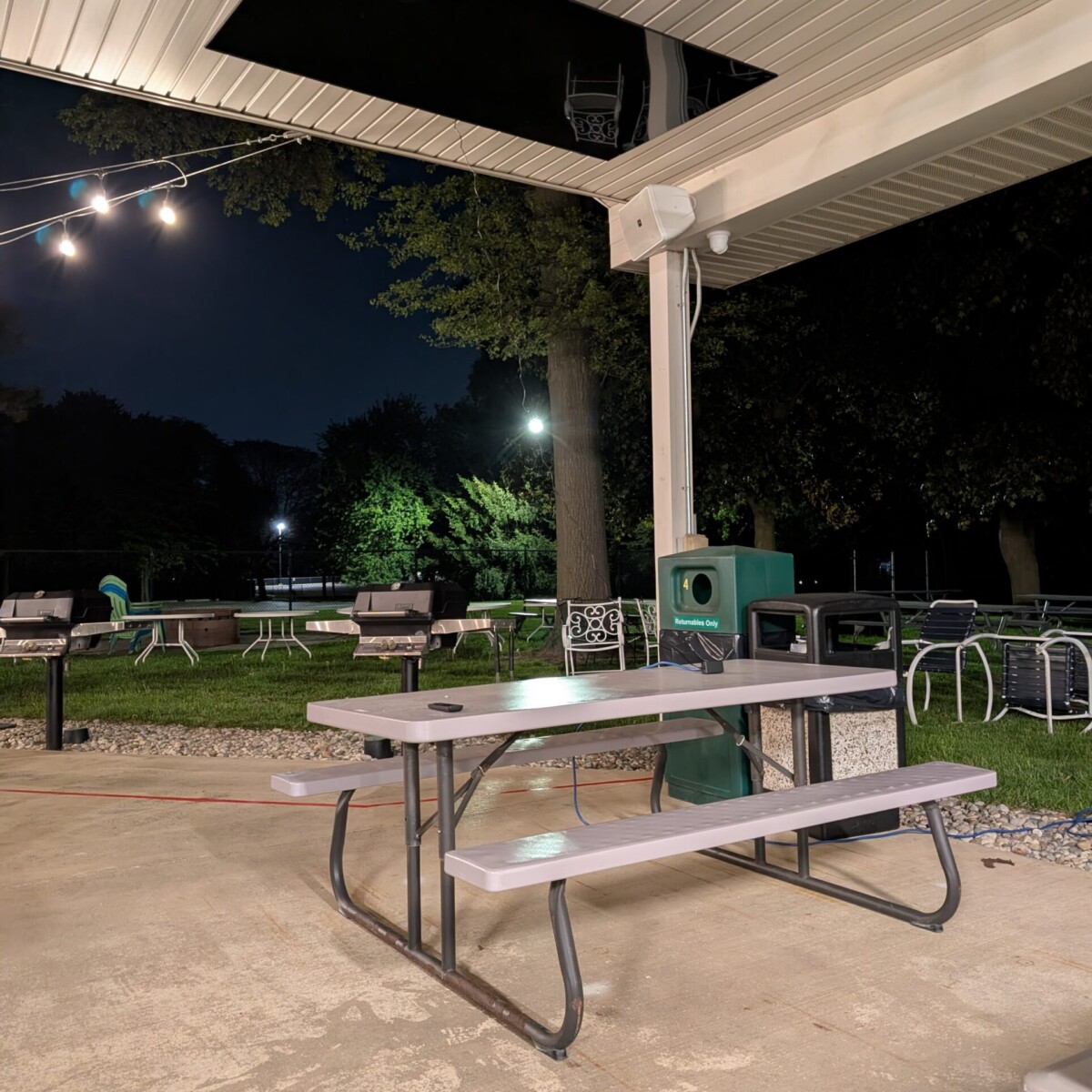 Large Pavilion TV Installed - Closed