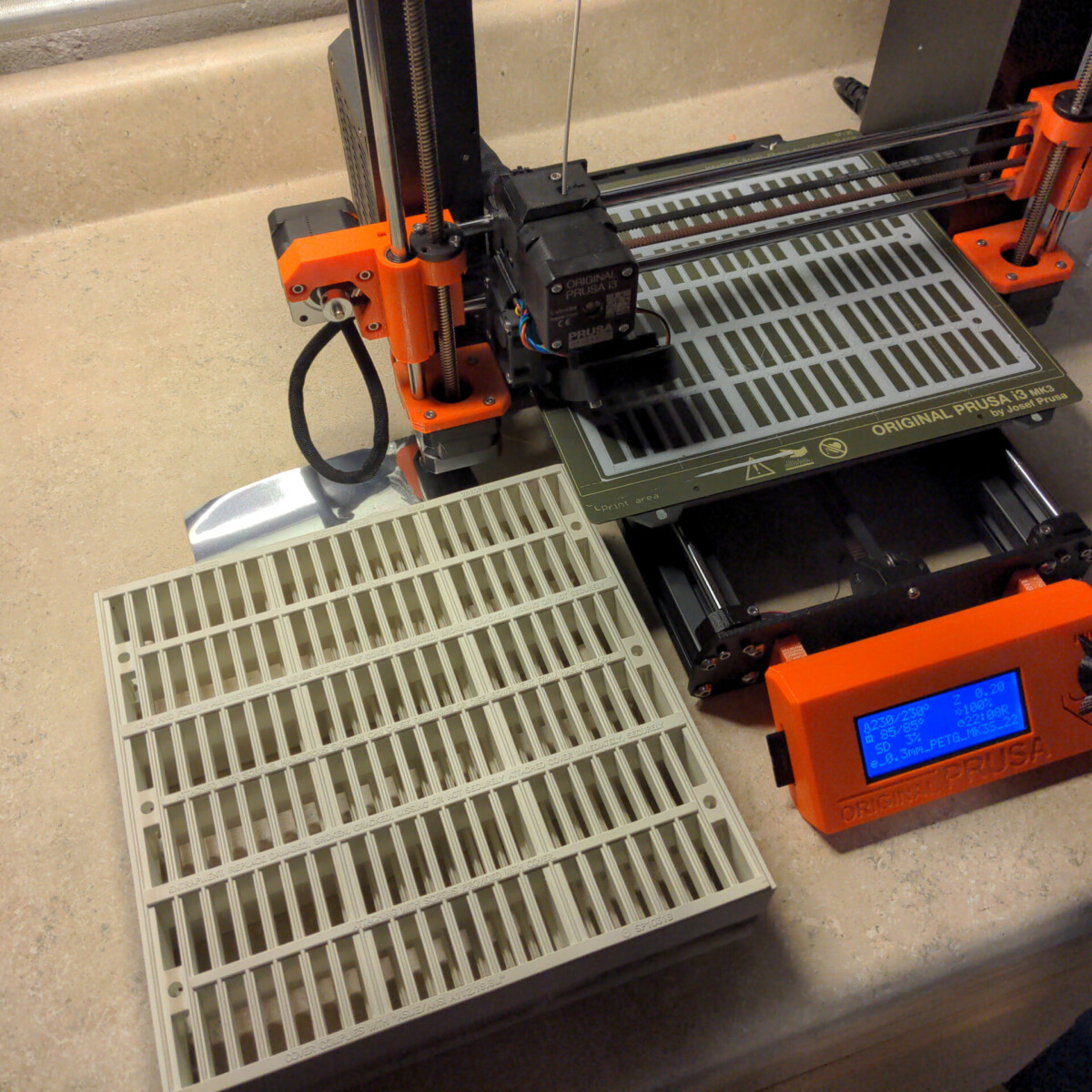 Early Trial Run with PVC Grate