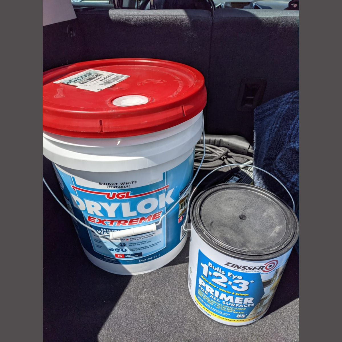 Preparing to paint! Drylok and Primer in April 2021