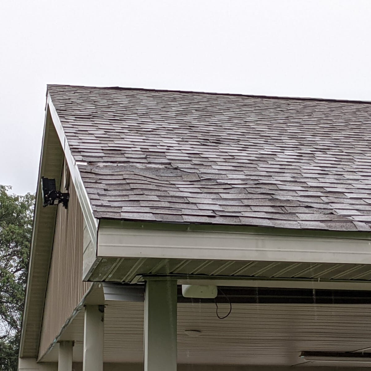 Damage Roof in August 2021