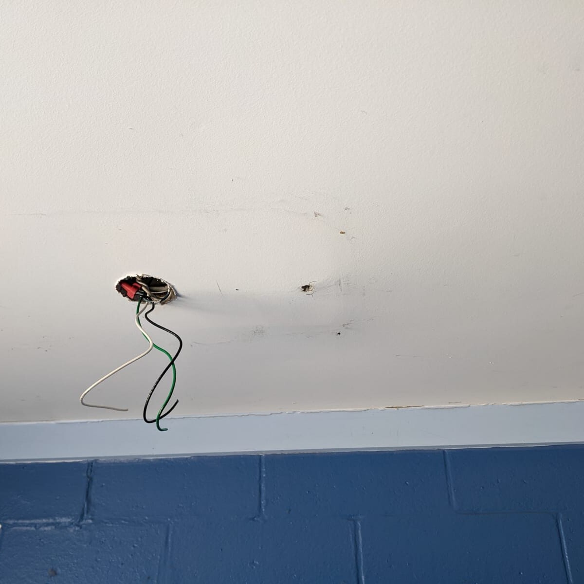 Another view of the sagging ceiling prior to repair. Photo taken on March 9th, 2022. Sagging Ceiling, View #2