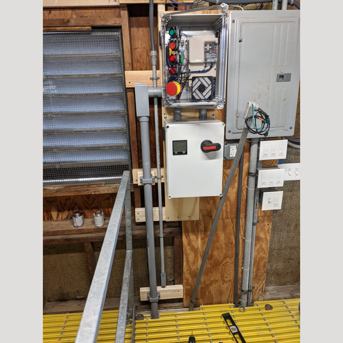 Start of VFD Installation