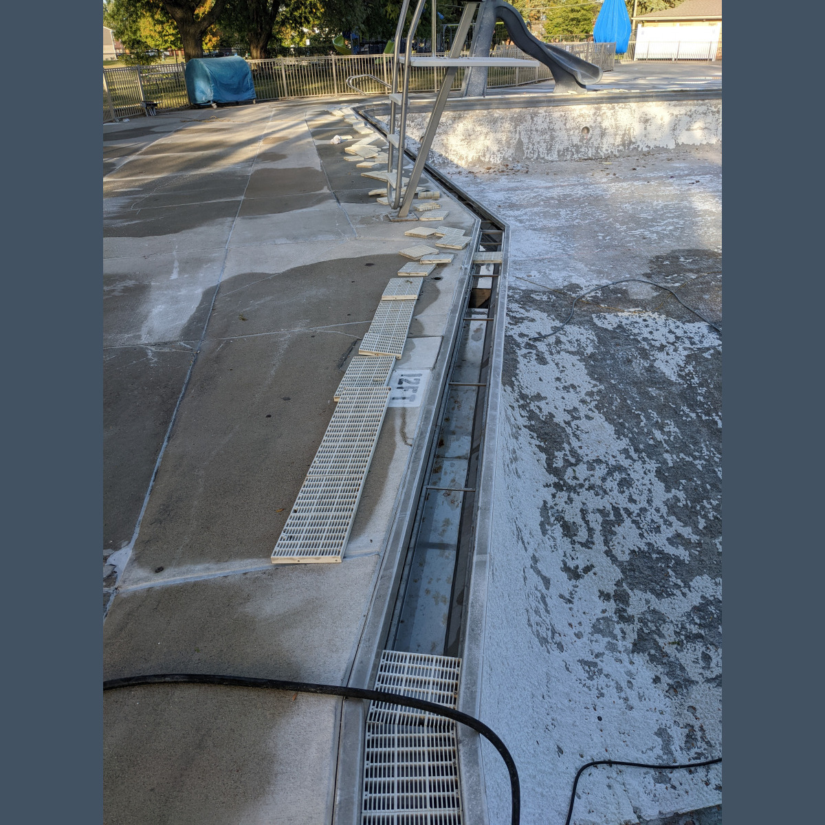 Pool Gutter Cleaning - South Side