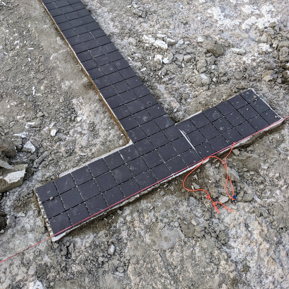 Lane Marker Tile Close-up