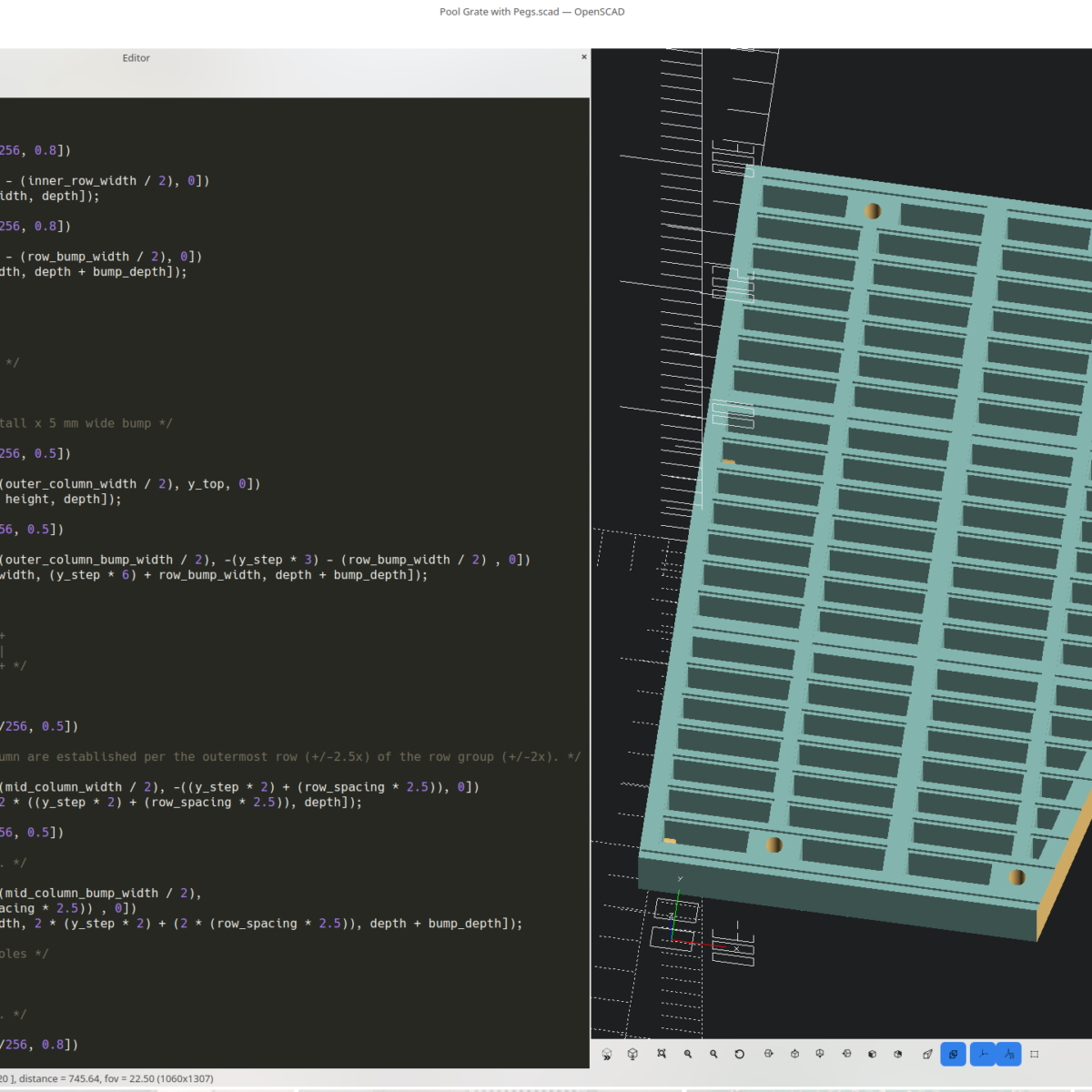 The Design in OpenSCAD