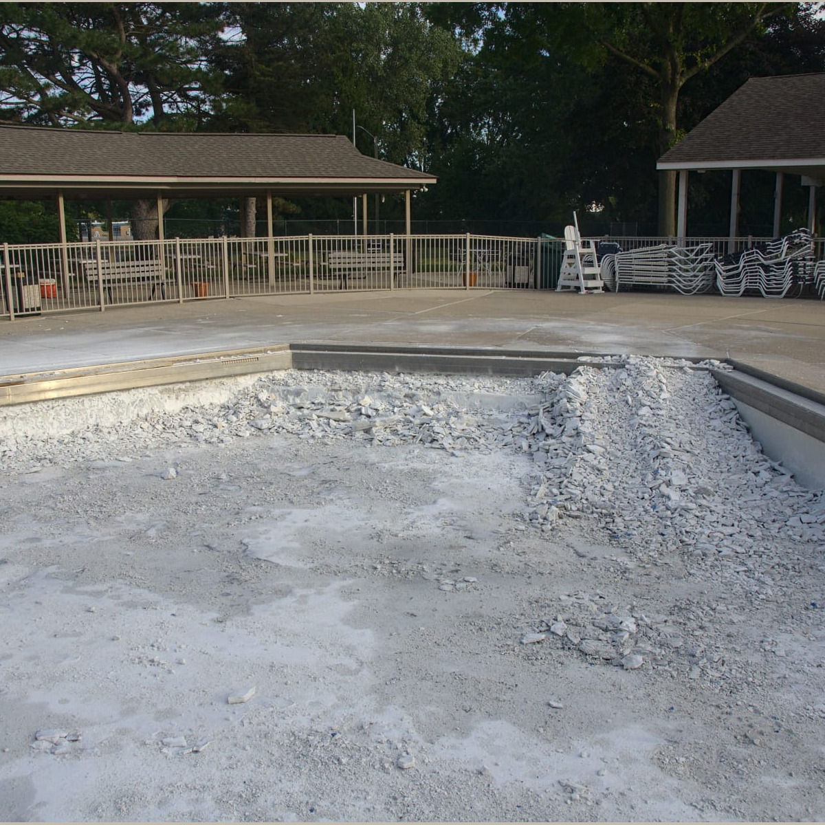Another view of the "baby pool". Demolition - Day 6