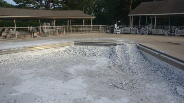 Another view of the "baby pool". Demolition - Day 6